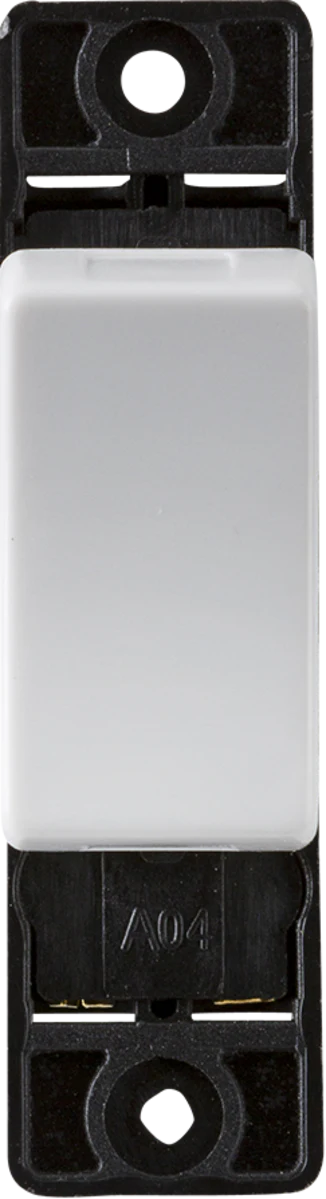 Knightsbridge: CU1200M, 10AX Intermediate Switch Module, Curved Edge, White, Thermoset Resin, IP20, 230V