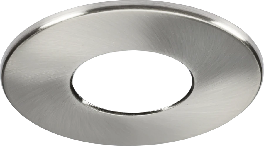 Knightsbridge: SPKEVFBZBC, Fixed Bezel for SpektroLED Evo, Brushed Chrome, Magnetic Fit, Fire Rated, IP65, 90mm Diameter