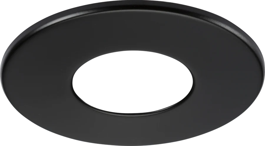 Knightsbridge: SPKEVFBZMB, SpektroLED Evo Fixed Bezel, Matt Black, 90mm Diameter, IP65 Fire Rated, Steel