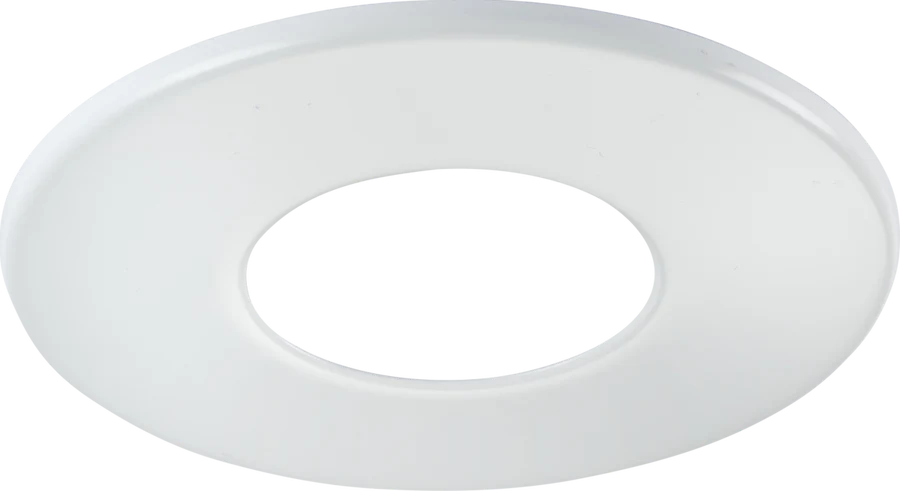 Knightsbridge: SPKEVFBZW, Fixed Bezel for SpektroLED Evo, 90mm, Magnetic, Fire-Rated, White Steel Finish