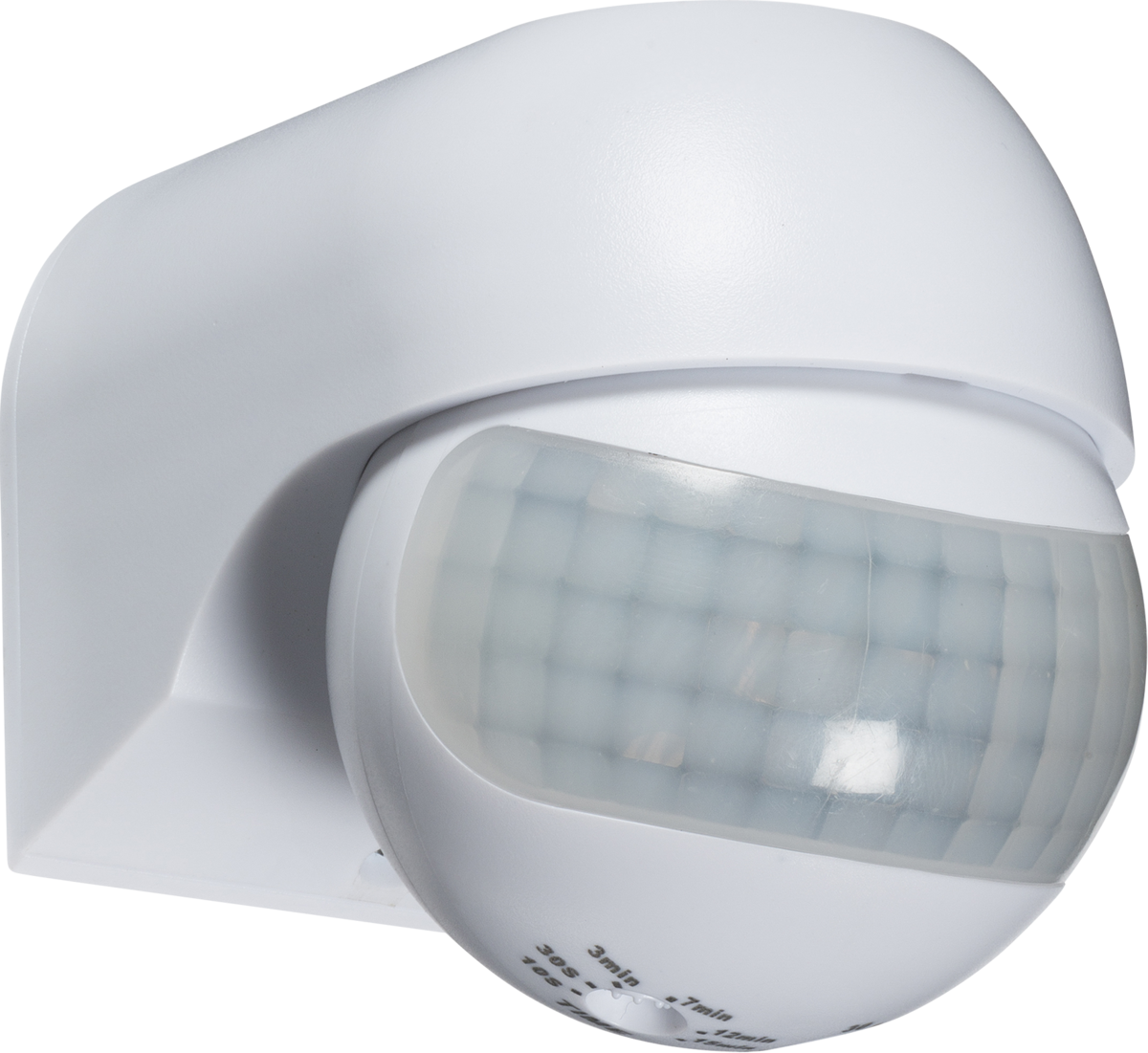 Knightsbridge: 0S0014 IP44 180° Mini PIR Sensor, 12m Detection Range, Adjustable Lux, White