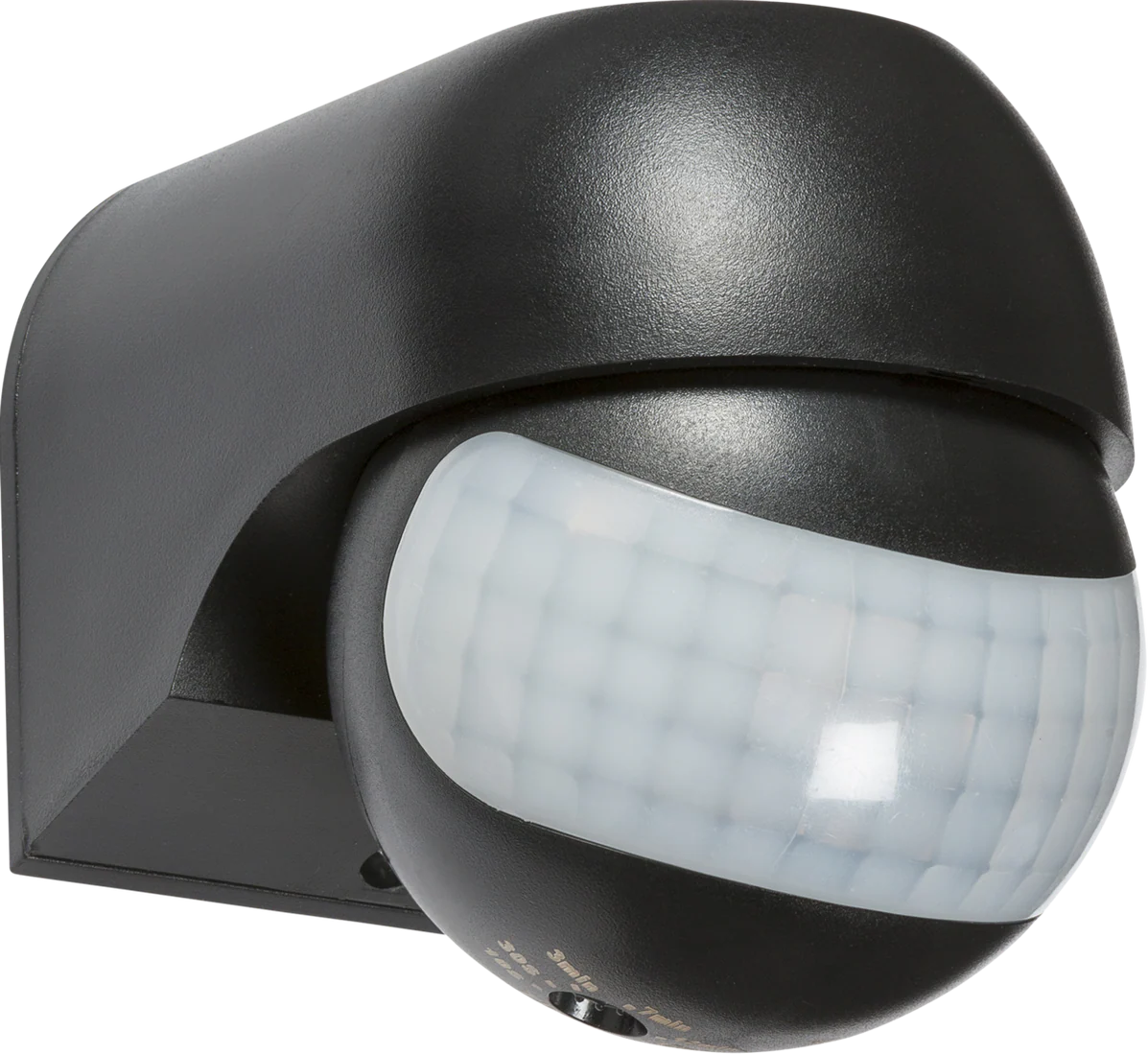 Knightsbridge: OS0014B, Mini PIR Sensor, IP44, 180° Detection, Adjustable Head, 12m Range, 2000W Capacity, Black