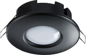 Knightsbridge: OS0025B, IP20 360° 2 in 1 PIR Sensor, Recessed & Surface Mount, Black, Adjustable Lux, 2000W Max